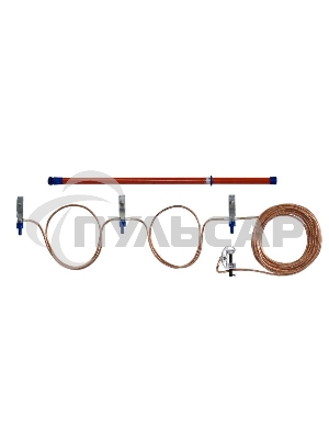 Заземление переносное ЗПЛ-10 Д для ВЛ до 10кВ 25кв.мм Диэлектрик Д157664