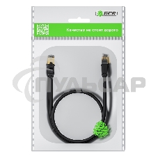 Патч-корд GCR PROF прямой 3.0m, FTP медь кат.6, позолоч. контакты и коннектор, 25 AWG, Deluxe ethernet high speed 10 Gbит/с, RJ45, T568B, GCR-52550