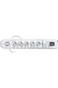 Сетевой фильтр Pilot L GP 6 розеток (5 евро + 1GP) 7 м/ Surge protector Pilot L GP 6 outlets (5 EUR + 1GP) 7 m белый