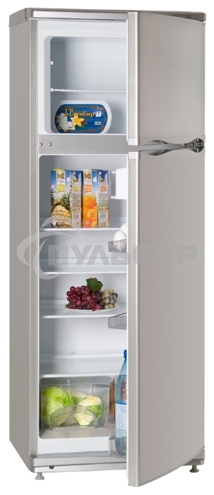 Холодильник Atlant МХМ-2835-08 серебристый двухкамерный 202/70л морозилка сверху