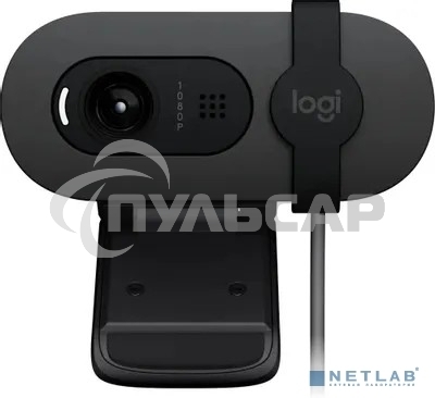 Веб-камера Logitech Webcam Brio 100, 1920x1080, GRAPHITE, защитная шторка, 960-001585