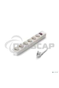 Сетевой фильтр ExeGate EX221172RUS SP-6-1.8W (6 розеток, 1.8м, евровилка, белый)