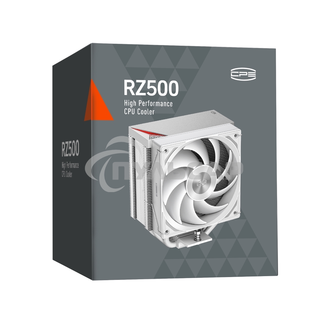 Кулер для процессора PCCooler RZ500 белый 120мм алюминий+медь 2200rpm 32db 4-pin 250W 155мм