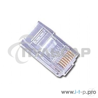 Вилка RJ-45 (8P8C) PLUG3UP6/10 универсальная кат.5e, контакты 6 микродюймов