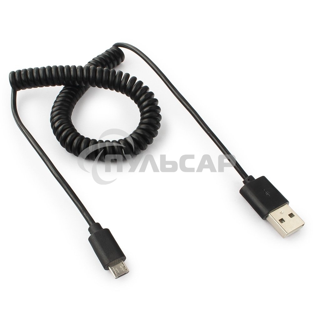 Кабель Cablexpert USB2.0 Pro, AM/microBM 5P, 1.8м, витой, черный, пакет (CC-mUSB2C-AMBM-6)