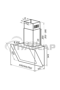 Вытяжка Maunfeld WIND 60 БЕЛЫЙ