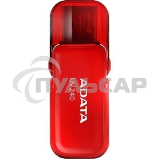 Флешка USB ADATA UV240 (AUV240-32G-RRD), 32 Gb, USB 2.0, R/W 15/5, красный