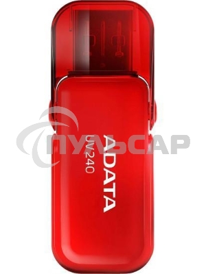 Флешка USB ADATA UV240 (AUV240-32G-RRD), 32 Gb, USB 2.0, R/W 15/5, красный