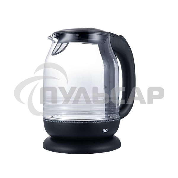 Чайник электрический BQ KT1833G черный/стальной, мощность 2200Вт, максимальный объем 1.7л