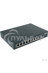 Коммутатор Passive PoE OSNOVO SW-21000/A(120W), 8*10/100 Base-T+ 2*10/100 Base-T Uplink, до 30W на порт