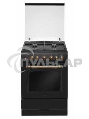 Плита газовая Hansa FCGA62109 черный, конфорок 4 шт, духовка 58 л, 60 см x 85 см x 60 см