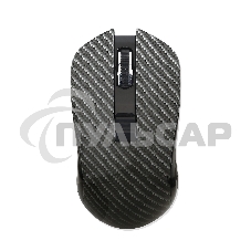 Мышь беспроводная Qumo Kevlar M26 черный, 1600 dpi, радиоканал, USB, кнопки - 4