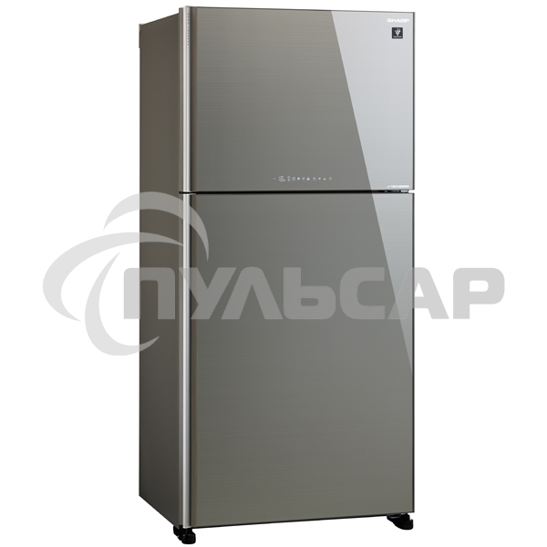 Холодильник Sharp SJ-XG60PGSL серебристый двухкамерный 422/178 л морозилка сверху, No Frost