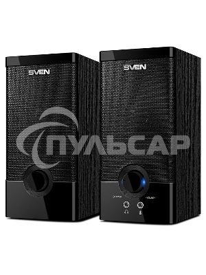 Колонки Sven SPS-603 черный USB-порт ПК, ноутбука или адаптер 5V DC