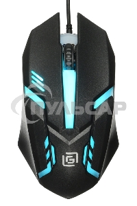 Мышь проводная Oklick 396M INSOMNIA черный, 1000 dpi, USB, кнопки - 3