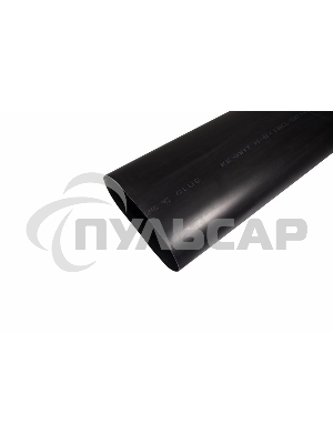 Термоусаживаемая трубка клеевая Rexant 180,0/58,0 мм, (3-4:1) черная, упаковка 1 м