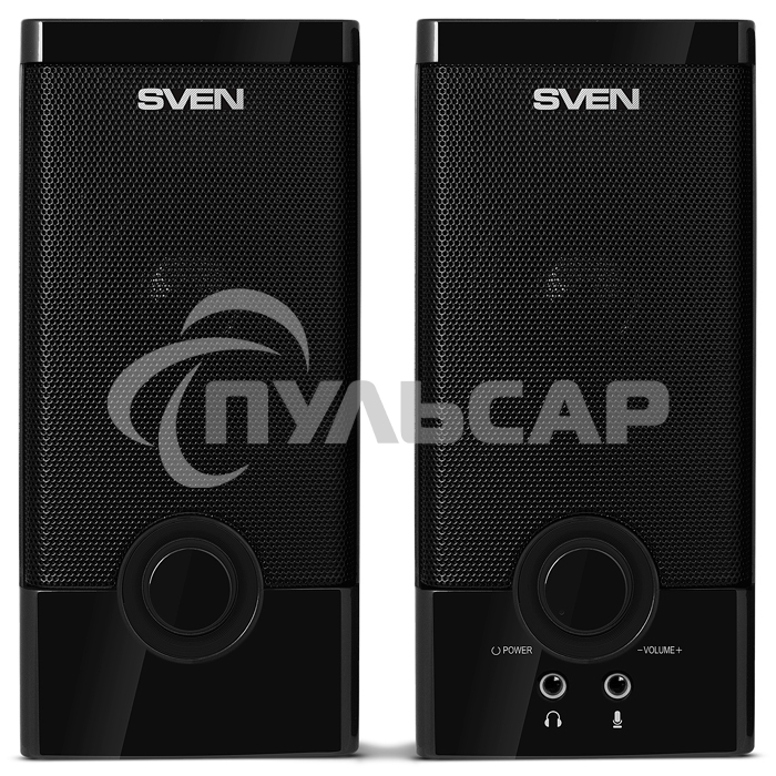 Колонки Sven SPS-603 черный USB-порт ПК, ноутбука или адаптер 5V DC
