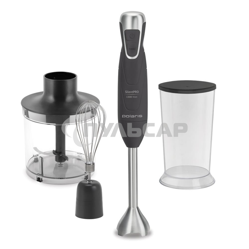 Блендер погружной Polaris PHB 1384 Silent 1300Вт серый