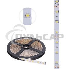 Лента светодиодная 5 м 12 В 2835 2700 К IP65 60 LED/м для БП с клеммами LAMPER