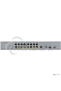 Коммутатор Zyxel GS1350-18HP, 16xGE PoE+, 2xCombo (SFP/RJ-45), бюджет PoE 250 Вт, дальность передачи питания до 250 м, автоперезагрузка PoE-портов, повышенная защита от перенапряжений и электростатических разряд