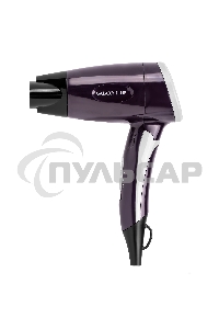 Фен для волос Galaxy Line GL 4338, фиолетовый,1200 Вт, 2 скорости потока воздуха, складная ручка, насадка-концентратор, подвесная петля, длина шнура питания 170 см