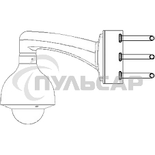 Кронштейн для крепления на столб видеокамер серий HFWxxS, HFWxxR-Z/VF,SD60/6AE/6AL, SD59/50/40, SD6C, SD42, SD29 Кронштейн для крепления на столб видеокамер серий HFWxxS, HFWxxR-Z/VF,SD60/6AE/6AL, SD59/50/40, SD6C, SD42, SD29