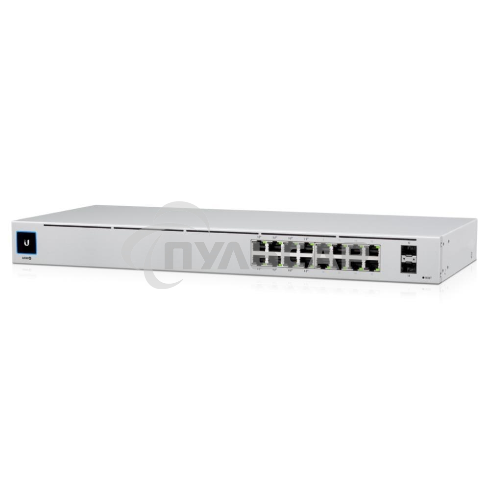 Коммутатор Ubiquiti UniFi USW-16-POE 2SFP 8PoE+ 42W управляемый