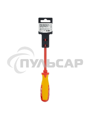 Отвертка Matrix Insulated, SL5,5 x 125 мм, CrMo, до 1000 В, двухкомп. рукоятка