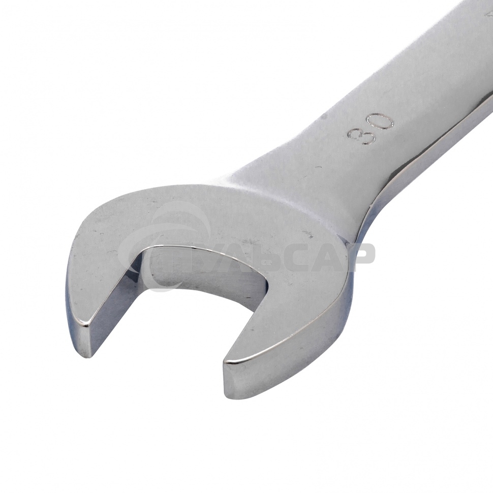 Ключ комбинированный трещоточный Matrix, 30 мм, CrV зеркальный хром