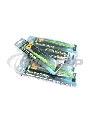 Пинцет Pro'sKit 1PK-101T антимагнитный, прямой, зеленый 120мм 10 шт