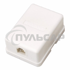 Рoзетка телефонная внешняя PROconnect, 1 порт RJ-11(6P-2C), категория 3, (50 шт/уп)