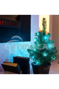 Елочка Neon-night 45 см в пластиковом горшке, Литая
