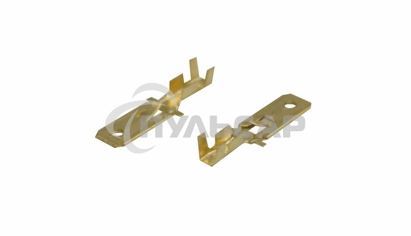 Клемма плоская штекер 6.3 мм 0,5-1.5 мм² (РП-п 1.5-(6.3) L = 25,5 мм) Rexant