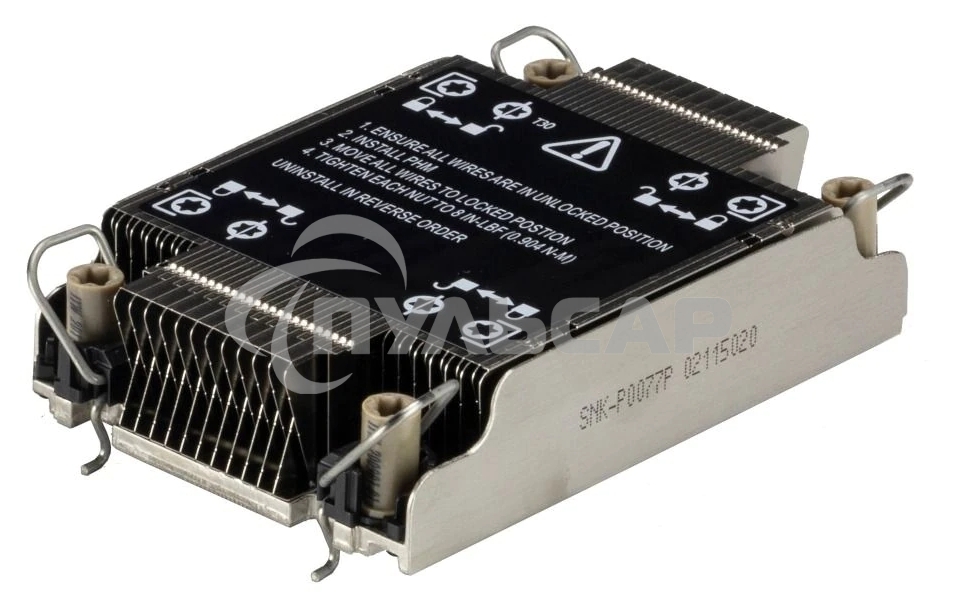 Радиатор SuperMicro 1U Passive SNK-P0077P, LGA4189, TDP 270W, Al