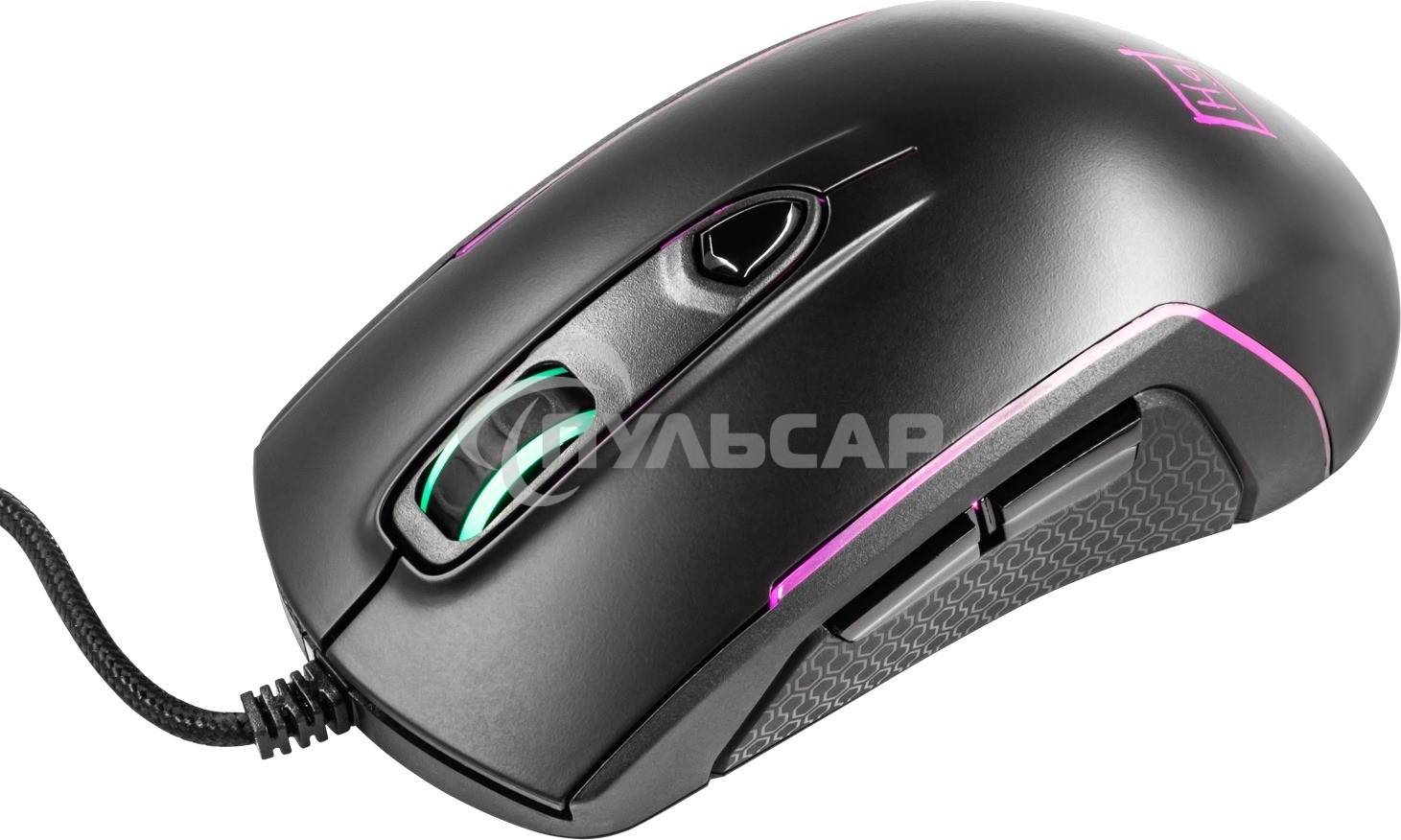 Мышь проводная Harper Gaming Kickback GM-P05 черный, 10000 dpi, USB, кнопки - 8