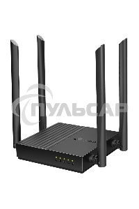 Роутер TP-Link Archer A64 AC1300 Wi-Fi роутер с MU-MIMO. RouterSPEED: 400 Mbps at 2.4GHz + 867Mbps at 5GHz SPEC: 4×Antennas, 1×Gigabit WAN Port + 4×Gigabit LAN Ports FEATURE: Tether App, WPA3, Access Point Mode, IPv6 Supported, IPTV, Beamforming, Smart Co