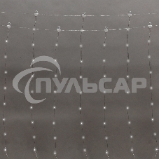 Гирлянда Neon-night Светодиодный дождь из росы 3х3м, белый, USB + пульт управления, с крючками для крепления