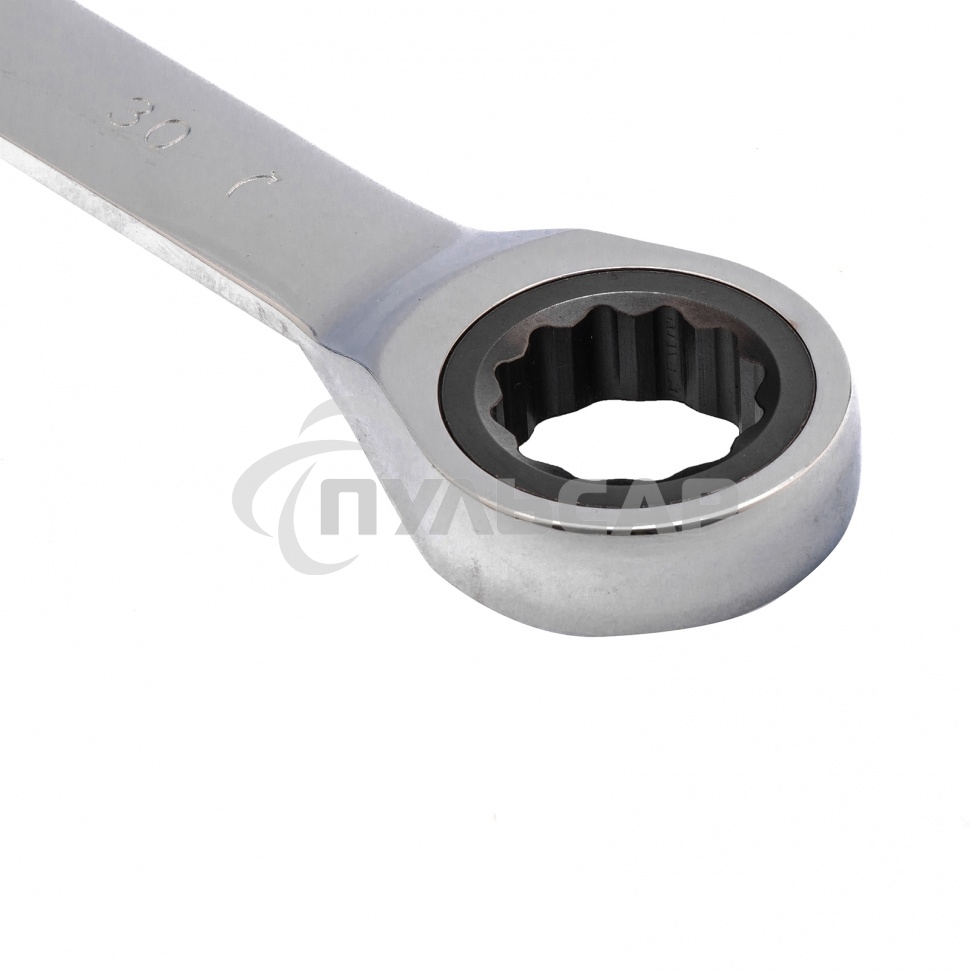 Ключ комбинированный трещоточный Matrix, 30 мм, CrV зеркальный хром