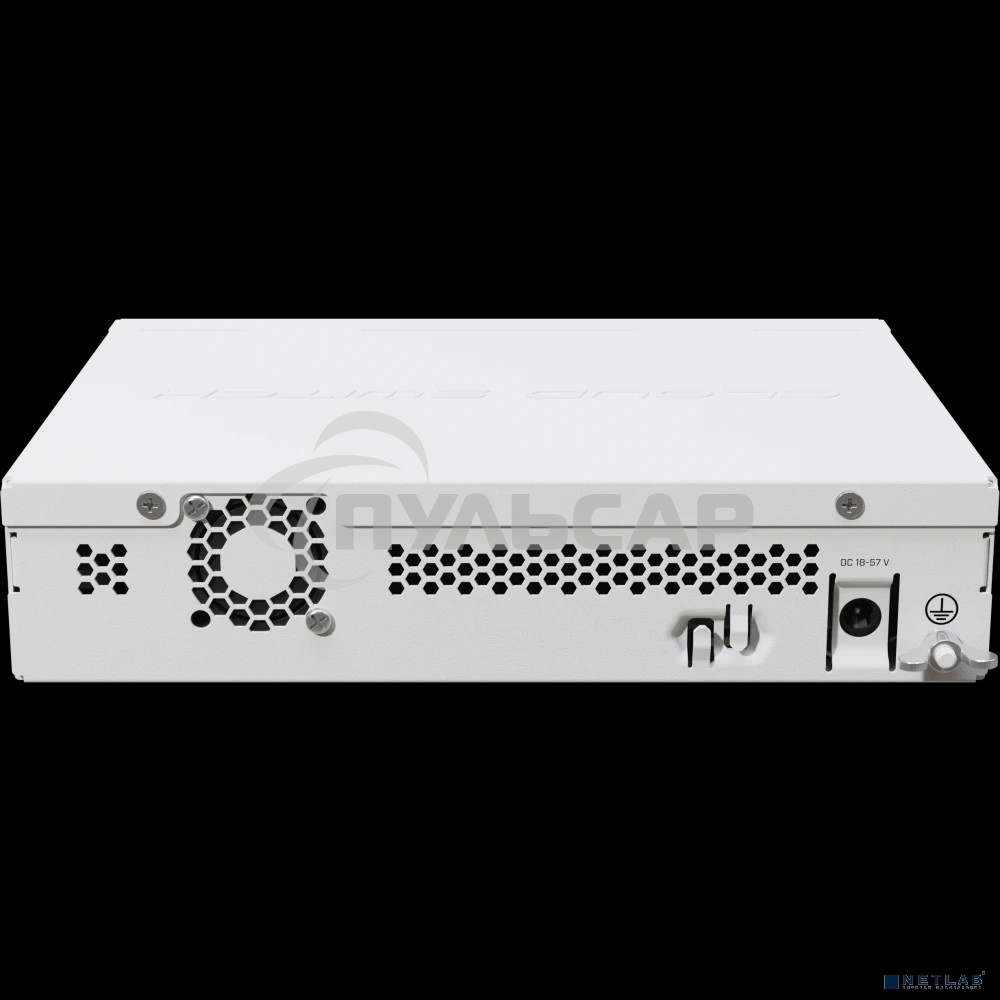 Коммутатор MikroTik Cloud Router Switch CRS310-1G-5S-4S+IN with 800 MHz CPU, 256 MB RAM, 4xSFP+, 5xSFP cages, 1xGbit LAN port, RouterOS L5, desktop case, rackmount ears, PSU