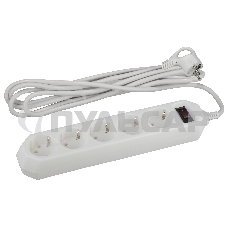 Сетевой фильтр ЭРА USF-5es-1.5m-W, 1.5м, белый б0019031