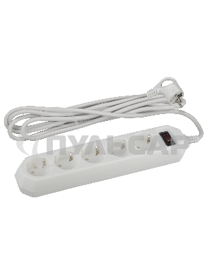 Сетевой фильтр ЭРА USF-5es-1.5m-W, 1.5м, белый б0019031