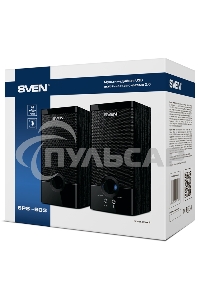 Колонки Sven SPS-603 черный USB-порт ПК, ноутбука или адаптер 5V DC