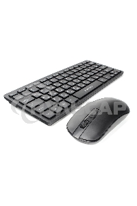 Комплект клавиатура+мышь беспроводные Gembird KBS-9100, 2.4ГГц, черный, 84кл, 1600 DPI, бат. в компл.