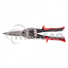 Ножницы по металлу Matrix, удлиненные, 285 мм, пряморежущие, обрезиненные рукоятки