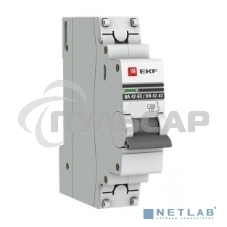 Выключатель автоматический модульный 1п C 25А 4.5кА ВА 47-63 PROxima EKF mcb4763-1-25C-pro
