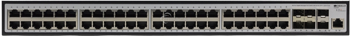 Коммутатор ORIGO Managed L3 Switch 48x1000Base-T PoE, 6x10Gbase-X SFP+, PoE Budget 880W, RJ45 Console, 19