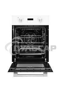 Электрический духовой шкаф Monsher MOE 4592 Blanc ширина 45 см, High-Tech, 50 л, гидролизная очистка, 9 режимов, белый