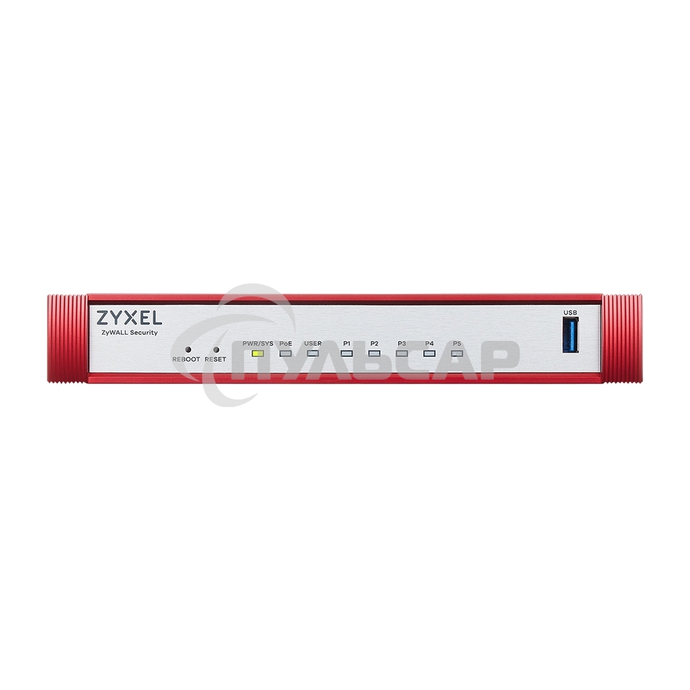 Межсетевой экран Zyxel USG FLEX 50HP, 1xRJ-45: 1G PoE+ (LAN/WAN), 4xRJ-45: 1G (LAN/WAN), 1xUSB3.0 **