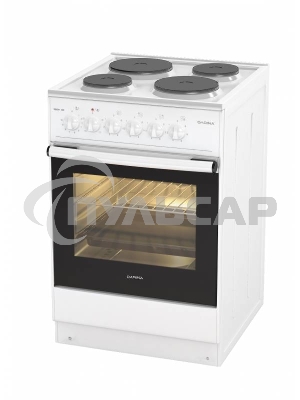 Плита электрическая Darina 1B EM 341 406 W белый/черный, конфорок 4 шт, духовка 50 л, 50 см x 85 см x 56 см