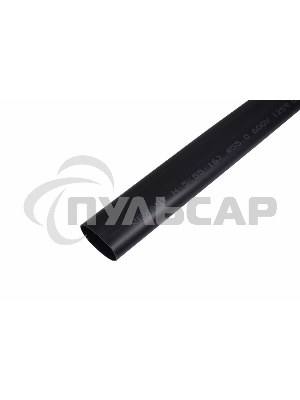 Термоусаживаемая трубка клеевая Rexant 55,0/16,0 мм, (3-4:1), черная, упаковка 2 шт. по 1 м